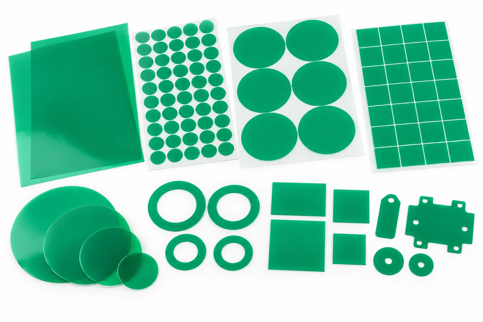 High temperature masking discs and die-cut shapes